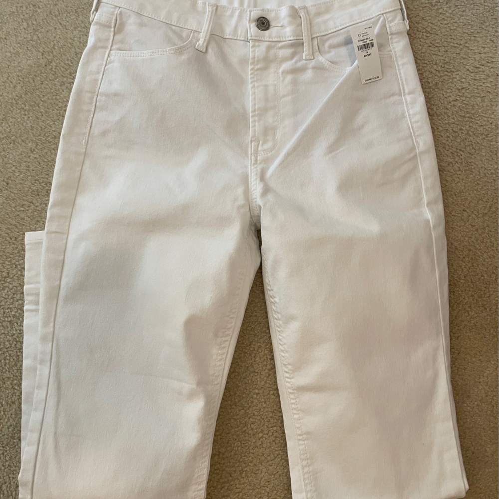 Old Navy High Waist white denim jeans